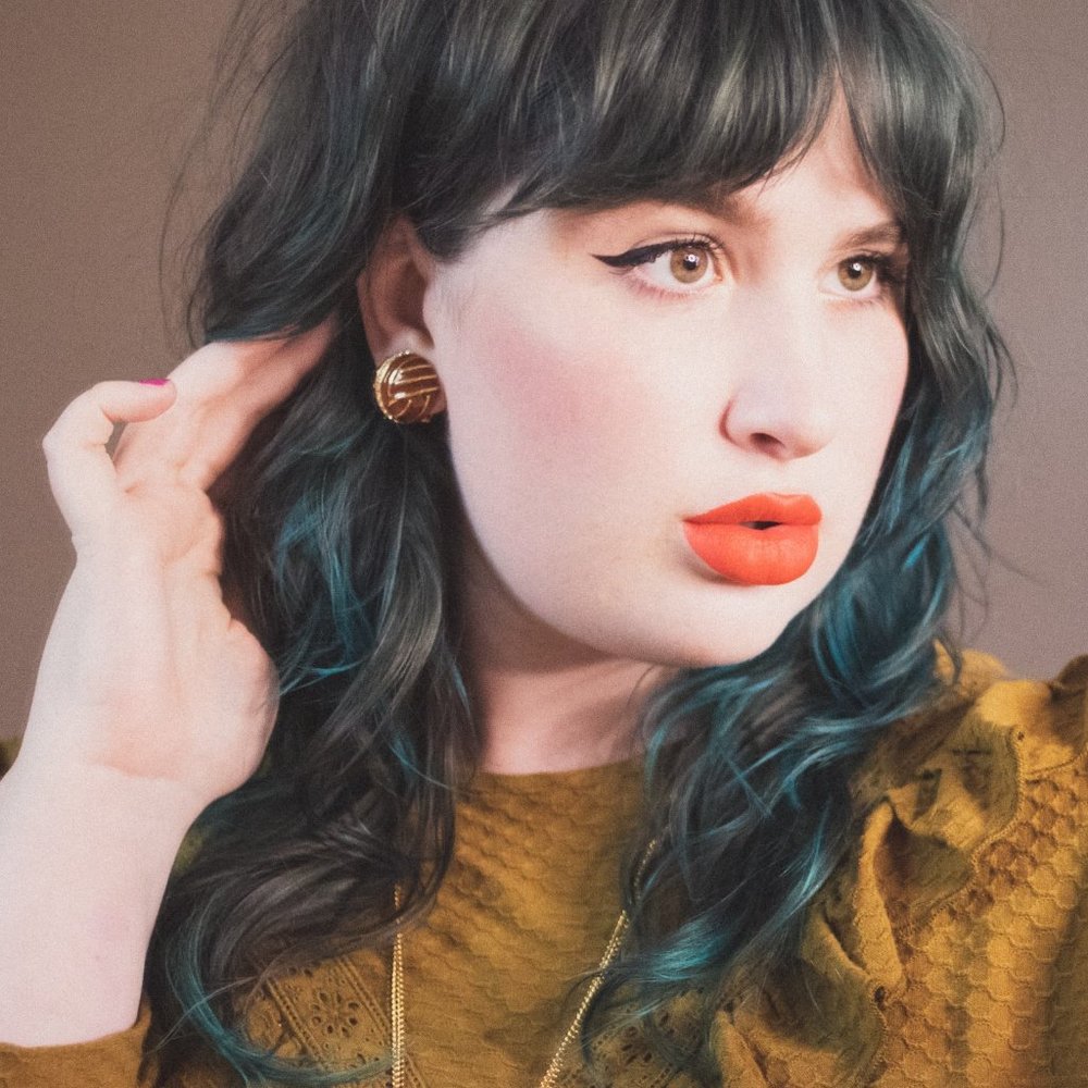 GEOFFREY BEENE‎ ORANGE STATEMENT EARRINGS View 3
